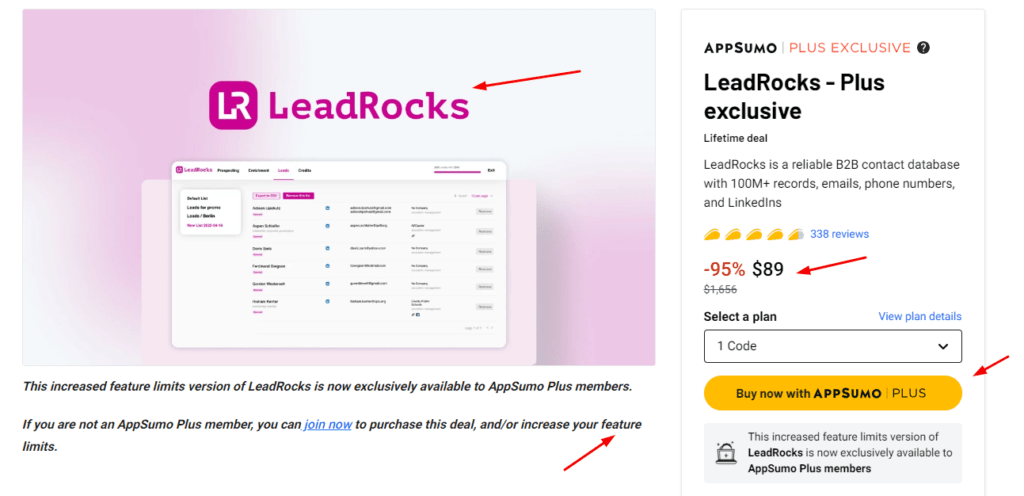 Leadrocks Pricing & Plans